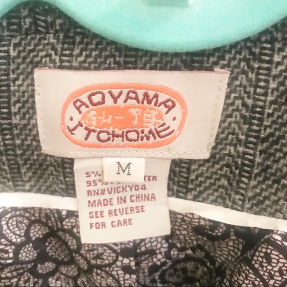 Aoyama Itchome Brown Fringe Vicky Blazer Medium - Picture 6 of 6